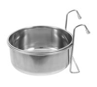 Mobestech Stainless Steel Pet Hanging Bowl with Anti-rust and Sturdy Design, round Shape Feeding Bowl for Dogs and Cats, for Keeping Your Room Clean