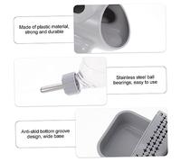 Mobestech Standing Hamster Water Bottle Transparent Leakproof Feeder with Ball Valve Multi-use Pet Hideout Feeder for Cage Use Plastic Design