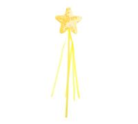 Mobestech Star Teaser Interactive Kitten Toy with Five-pointed Star Design, Pet Supplies for Indoor Play and Exercise, Yellow Lightweight Ribbon Teaser for Cats