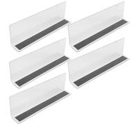 Mobestech Store Storage Rack PVC Shelf Divider 5Pcs Clear Strip at the Bottom for Sorting and Organizing in Bedroom and Supermarket