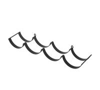 Mobestech Toilet Paper Storage Wall Mounted Iron Holder with Wave Cloud Shape Design, Space-saving and Deformation-resistant Toilet Paper Wall Holder for Bathroom and Home