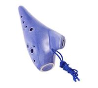 Mobestech Traditional Chinese Alto Ocarina Flute Ceramic Wind Instrument for Beginners Students Adults with Carry Bag and Practice Music Book