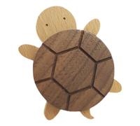 Mobestech Turtle Shape Wooden Clothes Hook No Punch Nail Wall Hanger Multifunctional Drawer Handle for Coats Hats Towels Bags with Sturdy Load Bearing Capacity Nordic Style for Home