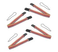Mobestech Ukulele Strap Set Guitar Strap Belt Woven for Ukuleles and Banjos 4pcs Bohemian Style Cotton Adjustable Length Soft the Touch and Versatile Use, for Performances
