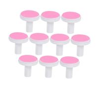 Mobestech Universal Electric Nail Grinding Heads Nail File Pads 10pcs Pink Replacement Bits for Adult Manicure Tool for Salon Use