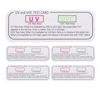 Mobestech Uv Card Test Strips 5Pcs Uvc Uva Light Detection Cards for Accurate Uv Testing and Measurement in Laboratory and Industrial Use