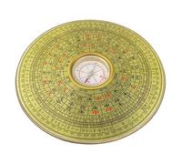 Mobestech Vintage Alloy Chinese Compass for Desktop Decoration, Fengshui Compass Easy Hanging Feature, for Daily Life and Traditional Chinese Style Interior