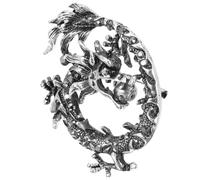 Mobestech Vintage Chinese Dragon Brooch Pin for Men Alloy Animal Brooch with Decorative Effect for Hats and Scarves Accessories