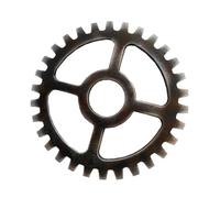 Mobestech Vintage Industrial Style Gear Wall Decoration Pendant for Home Bar Restaurant Lightweight Steampunk Ornament with Antique Texture Suitable for Living Office Cafe and Workshop