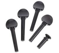 Mobestech Violin Tuning Pegs Set Ebony Wood Replacement String Tuning Pegs for Violins Tailpins for Orchestral Strings Music Accessories
