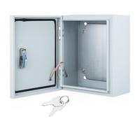 Mobestech Wall-Mounted Metal Electrical Box 250x300x140mm Thickened Distribution Control Panel Breaker Box Weatherproof Outdoor Splashproof Junction for Household Power