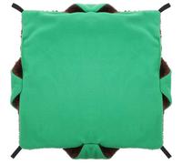Mobestech Warm Plush Pet Hammock Bed for Hamsters Squirrels Guinea Pigs Comfortable Hanging with Scratch-resistant Soft Easy Cage Attachment Cozy Green Large