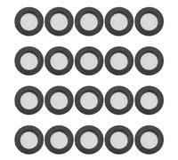 Mobestech Water Hose Silicone Gaskets Kit for Washing Machine and Easy to Install 50pcs with Screen Filter, Rubber and Stainless Steel Hose Gasket Seals, Good Sealing and Faucet