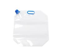 Mobestech Water Storage Bag Foldable Water Container 15l Pe Pa Pet Waterproof Leak-proof with Blue Handle and Blue Mouth for Outdoor Picnic, Camping and Hiking