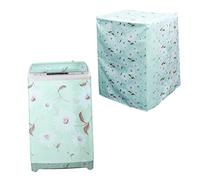 Mobestech Waterproof Washing Machine Cover in Polyester Satin Cloth, Decorative Protector Case for Fully Automatic Washers, Dustproof and Sunscreen, Suitable for Decorating Your Home, Size