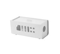 Mobestech Wear-resistant Cable Organizer Box with Wire Shunt Design Capacity Cord Storage for Home Power Strips and Chargers Household Cable Management
