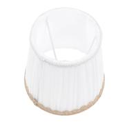 Mobestech White Cloth Lampshade Protective Cover for Pendant and Bedside Lamps, Decorative Lamp Chimney for Study and Housewarming Gift, Simple Elegant Light Shade