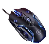 Mobestech White Quiet Wired Gaming Mouse 6 Key Abs Luminescent Mouse | USB Port, Fast Operation, 6d Layout, Better Adaptability to Large Screens