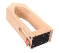 Mobestech Wooden Hand-Stitched Stitching Clamp Tool for DIY Leathercraft Practical Fixing Clamp for Sewing and Polishing Projects Portable Wood Material Craft Accessory