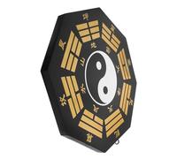 Mobestech Wooden Hanging Bagua Pendant 8 Inch Eight Diagrams Wall Decoration Symbolizing Balance Elegant Traditional Chinese Culture Art for Living Rooms