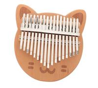 Mobestech Wooden Kalimba Thumb Piano Portable Finger Piano for Beginners 17-key with Steel Keys, Easy to Play Musical Instrument Versatile Sound and Stylish Design for Boys and Girls