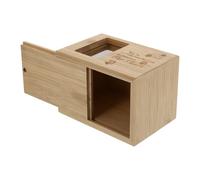 Mobestech Wooden Pet Urn for Dog and Cat Cremation Ashes, Memorial Cinerary Casket with Lid, Animal Ash Storage Box for Pet Funeral Supplies in Natural Wood Finish