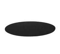 Mobestech Wool Record Mat Slipmat for Turntable Vinyl Records Black Anti Static Turntable Mat Protector with Stylish and Sl esign and Djs