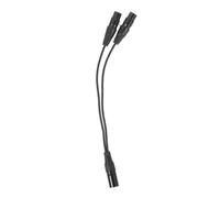 Mobestech Xlr Microphone Cable Male to Dual Female Audio Connect Wire for Live Broadcast Anchors and Video Bloggers Supple Non-tangle Black Stage Cable for Mixer and Dmx Equipment