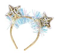 Mobestech Year Party Headband Five-point Star Hair Hoop Lightweight Charming Hair Accessory for Celebration and Cosplay Festival