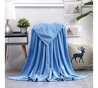 Mobeur Super Soft Fleece Blanket Throw, Blankets for Couch and Bed Microfiber Solid Plush Cozy Blanket Fuzzy Warm Lightweight Throw Blanket for Home, Travel, Camping