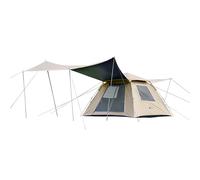 Mobi Garden, Automatic Pop-Up Camping Tent 155 with tarp, Blackout UV Protection Instant Setup Folding Tent, White, for Outdoor & Picnic, Quick and effortless setup, Compact for easy storage and trans