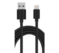 MobiBax USB-A to 8-Pin Charging Cable, Fast Charge & Data Sync, Double Braided Nylon Charger Cord, Compatible with Powerbeats Pro, Black, 1m (3.3 ft) Charger Cable