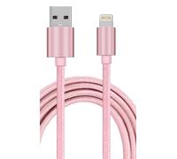 MobiBax USB-A to 8-Pin Charging Cable, Fast Charge & Data Sync, Double Braided Nylon Charger Cord, Compatible with Powerbeats Pro, Rose Gold 1m (3.3 ft) Charger Cable