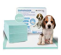 Mobiclinic®, 100 Pcs Dog Pee Pad, XL Size 22x22 (56*56 cm), Resistant 6 Layers, Training Ultra absorbent Dog Wee Mats, European Brand, Puppy Training Pads, Disposable, Pee Pad Pets