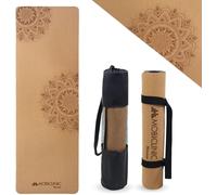 Mobiclinic®, Cork Yoga Mat, 183x61cm, 4mm Thick, Anti-slip, Carrying Bag, Anti