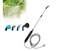 Mobiclinic, Electric Garden Sprinkler, 3M, 4 Nozzles, 2 Power Levels, 2 to 3 Hours Autonomy, Extendable Nozzle 60-85 cm, USB, Ergonomic Handle, Irrigation and Cleaning, Profumig