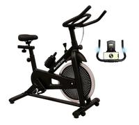 Mobiclinic® Fitness, Indoor Cycling Bike, Exercise Bike, Multiple Resistance Levels, Teide, Fully Adjustable, LCD Screen, Heart Rate Monitor, 6 kg, Bottle Holder, Phone Holder, European Brand
