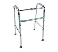 Mobiclinic Foldable Walker Without Wheels, Model Columna, Adjustable Height, Aluminium