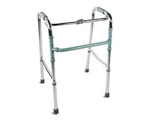 Mobiclinic Foldable Walker Without Wheels, Model Columna, Adjustable Height, Aluminium