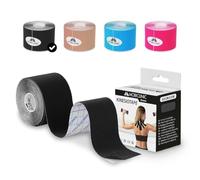 Mobiclinic®, Kinesiology Tape 5m Roll, Waterproof Elastic Muscle Support Tape for Exercise, Neurological Adhesive Tape, Elastic Therapeutic Sports Tape, Kinesiological Bandage, Face Tape, Black