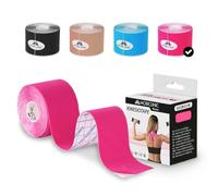 Mobiclinic®, Kinesiology Tape, Neurological Adhesive Tape, 5m x 5cm, Sports Tape, Muscle Relaxation, Kinesiological Bandage, Suitable for Various Areas, Face Tape, Pink
