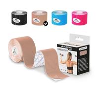 Mobiclinic®, Kinesiology Tape, Neurological Adhesive Tape, 5m x 5cm, Sports Tape, Muscle Relaxation, Kinesiological Bandage, Suitable for Various Areas, Face Tape, Beige