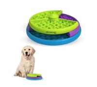 Mobiclinic® Pets, Interactive Dog Feeder, Doogy, Anti-Voracity, 3 Rotating Levels, Anti-Slip, 26x26x7,5cm, Mental Stimulation, Easy to Clean, Sturdy, Cats, Pets