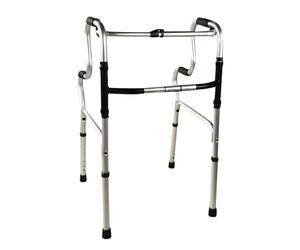 Mobiclinic®, Walking Frame for The Elderly, Lightweight Foldable Rollator, Aluminium, Non-Slip, Height Adjustable, Without Wheels, 4 Legs, Pórtico, Elderly People, Walking Frame for Adults
