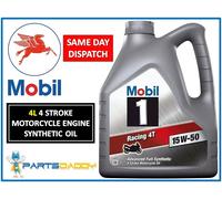 Mobil 1 RACING 4T 15W50 4-Stroke Motorcycle Oil 16L 16 Litres + FREE GIFT