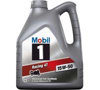 Mobil 1 Racing 4T 15W-50 15W50 Synthetic 4-Stroke Motorcycle Engine Oil 4 Litres