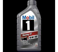 Mobil 1 Racing 4T 15-50 4-Stroke Motorcycle Engine Oil 2 Litre 2L (1L X 2)
