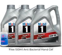 Mobil 1 RACING 4T 15W50 4-Stroke Motorcycle Oil 12L 12 Litre + FREE GIFT