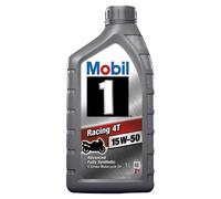 Mobil 1 Racing 4T 15-50 4-Stroke Motorcycle Engine Oil 2 Litre 2L (1L X 2)