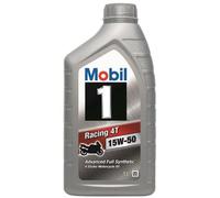 Mobil 1 Racing 4T 15-50 4-Stroke Motorcycle Engine Oil 2 Litre 2L (1L X 2)